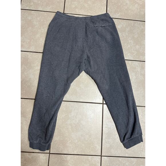 Nike Sweatpant Men Jogger XL Grey Fleece Drawstring Active Y2K Athleisure Lounge - Picture 4 of 12